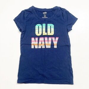 Old Navy girls navy blue short sleeve t-shirt